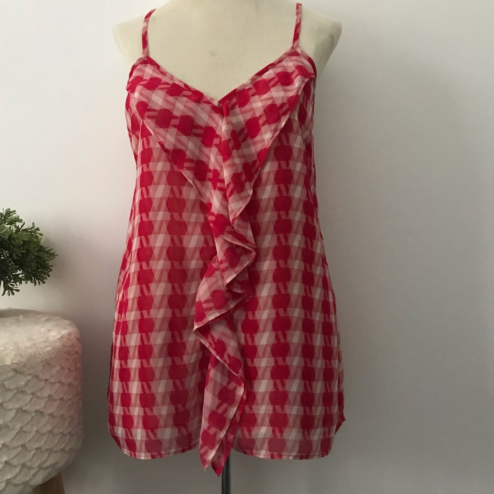 CAbi houndstooth Cami style top